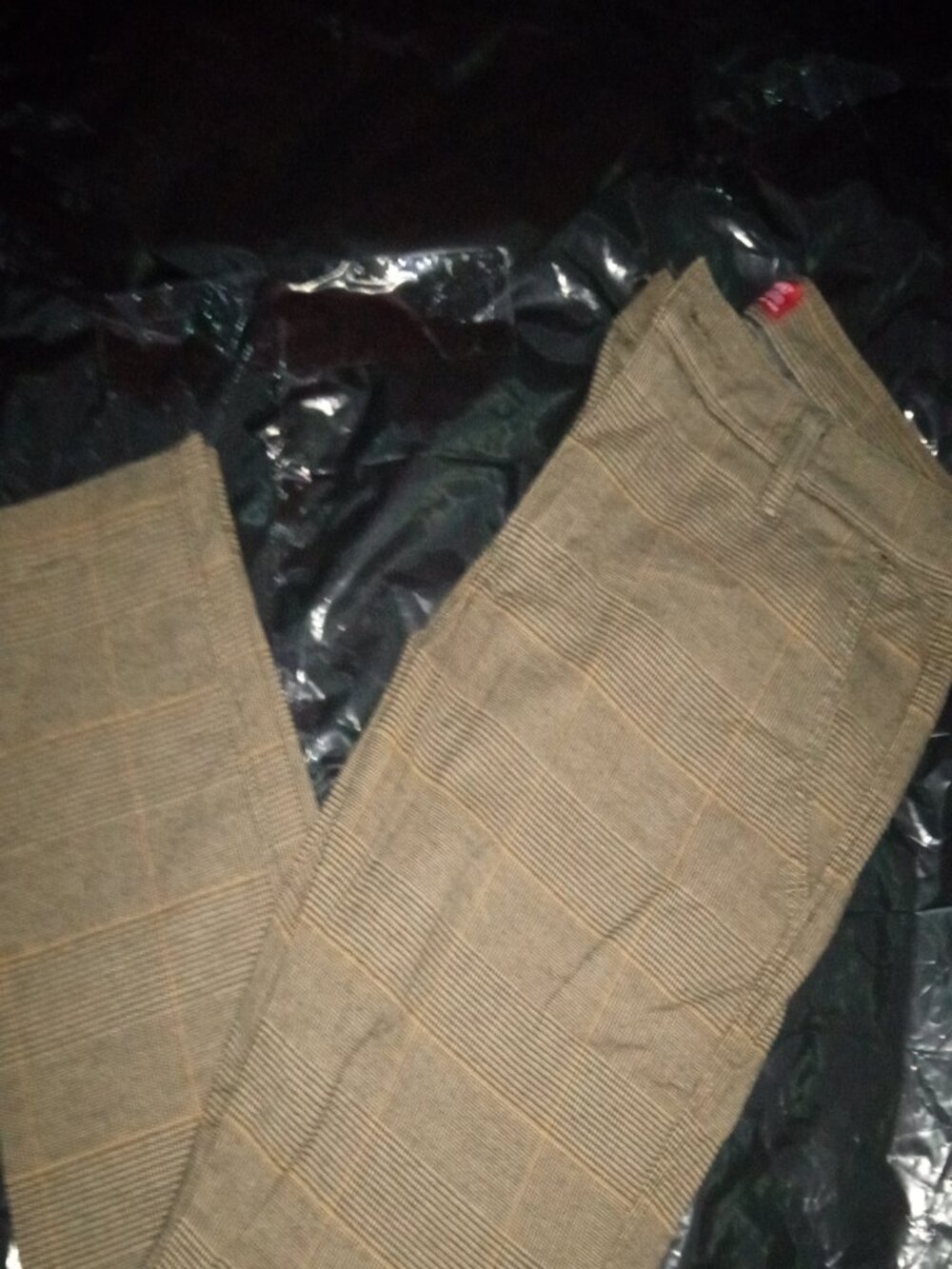 Levis Chino Brown Plaid Pants Mens 29/30